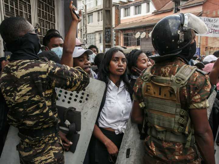 Photos: Madagascar protesters return to streets as government dissolves