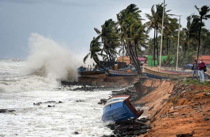 Cyclone Shakhti Churns Up The Arabian Sea Off The Gujarat Coast
