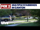 3 victims stabbed by family member in Canton, according to police