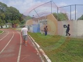 Realizan trabajos de mantenimiento y pintura en espacios públicos de Tehuetlán