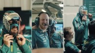 La última locura de Fernando Alonso, en el GP de México: se 'pasa' a la lucha libre y alucinan en el garaje de Aston Martin