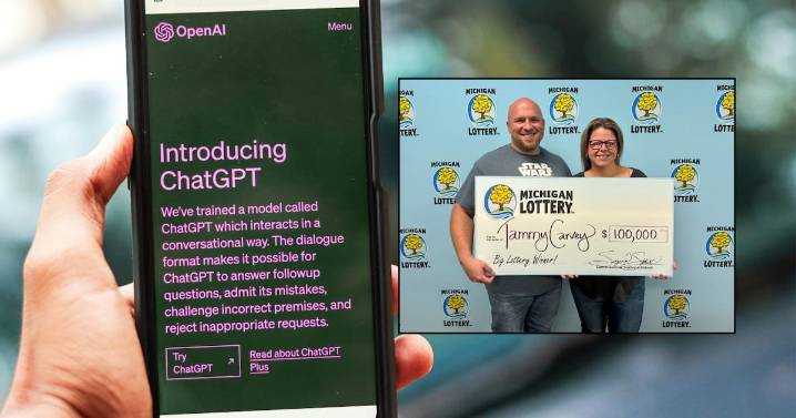 Mujer gana un premio millonario de la lotería gracias a números sugeridos por ChatGPT
