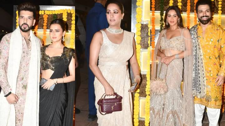 Ektaa Kapoor Diwali party 2025: Tejasswi-Karan, Anita, Rithvik