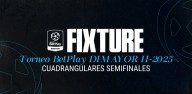 Fixture de los cuadrangulares semifinales del Torneo BetPlay DIMAYOR II