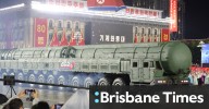 North Korea flaunts new missiles ​as top Chinese and Russian officials look on