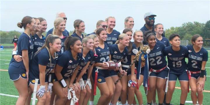 Kansas High School Girls Flag Football League caps off second season with a Mill Valley Championship win