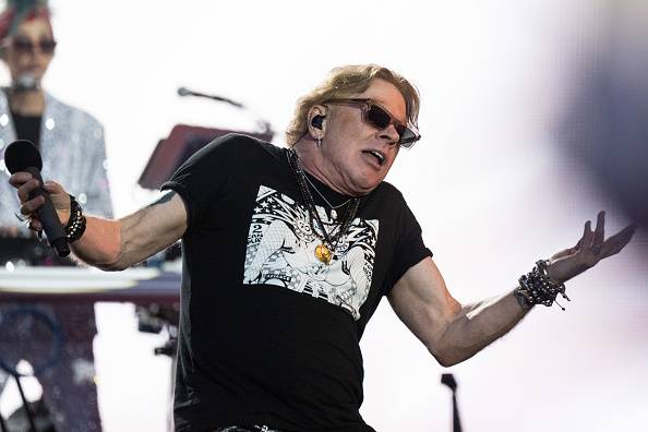 Guns N’ Roses frontman Axl Rose kicks drumset and throws mic in onstage meltdown