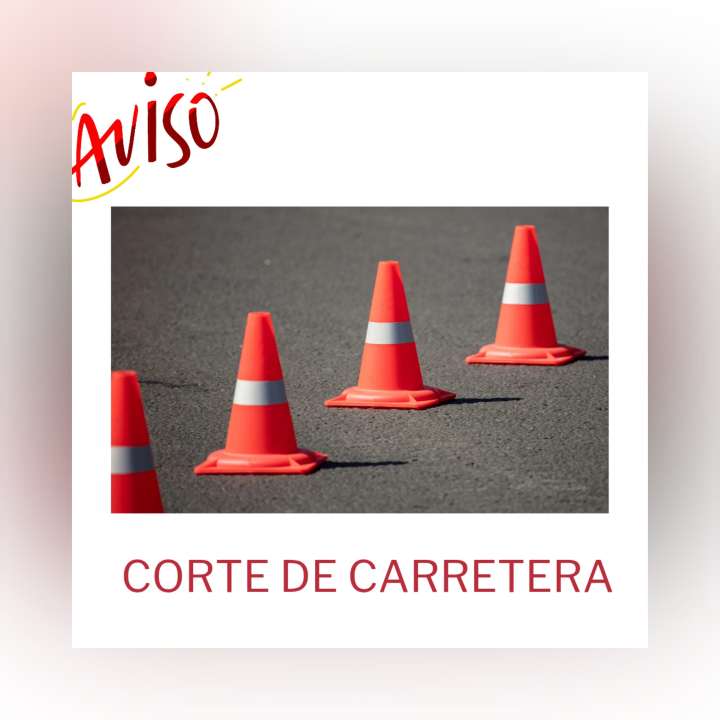 Corte de la Carretera de Cubla por obras el 15 y 16  de octubre