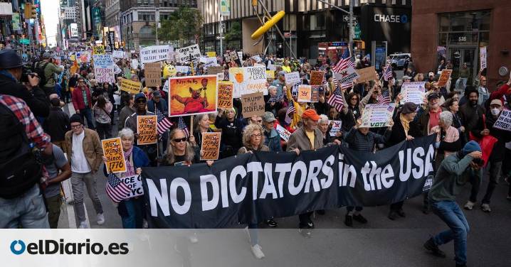 Las imágenes de las manifestaciones contra Trump por todo Estados Unidos