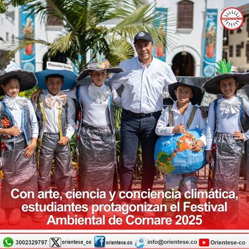 Con arte, ciencia y conciencia climática, estudiantes protagonizan el Festival Ambiental de Cornare 2025