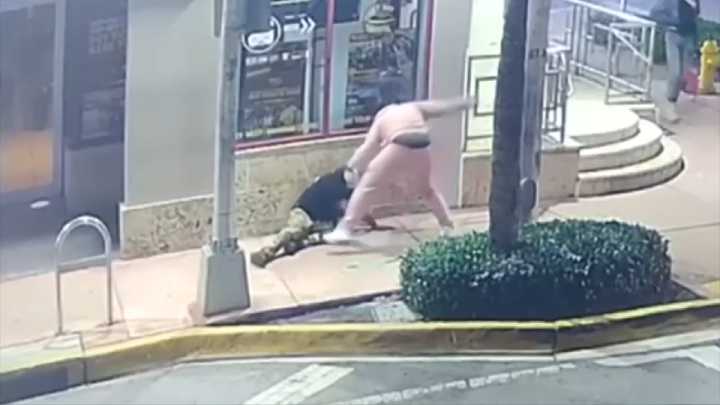 Surveillance video captures man savagely beating, robbing tourist in Miami Beach; suspect in custody