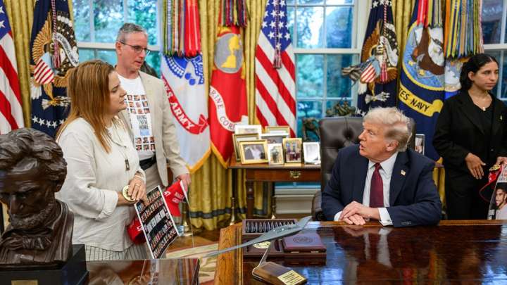 Trump thanks hostage families for Nobel Peace Prize nomination letter