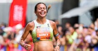 Joselyn Brea, atleta venezolana, completó una carrera de 10km con 7 meses de embarazo