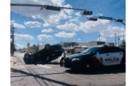Volcadura detiene tráfico en zona central de El Paso