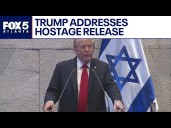FULL SPEECH: President Trump addresses Knesset after hostages released