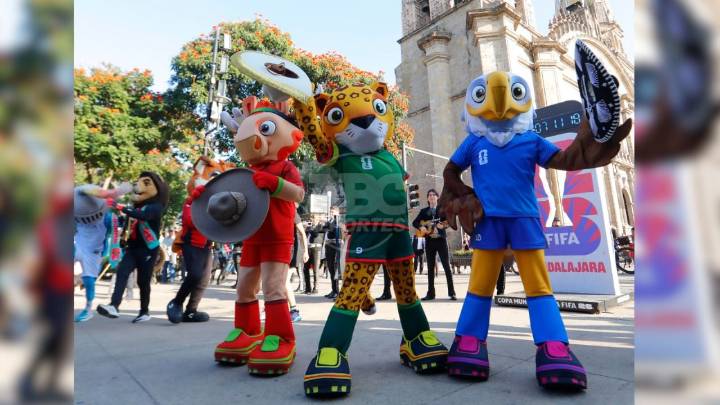 Las mascotas Zayu, Clutch y Maple visitan Guadalajara rumbo a la Copa del Mundo 2026