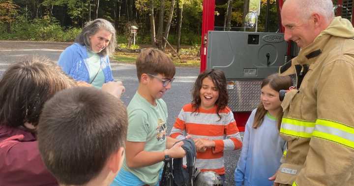 Red Fox Community School hosts fire safety day with local firefighters