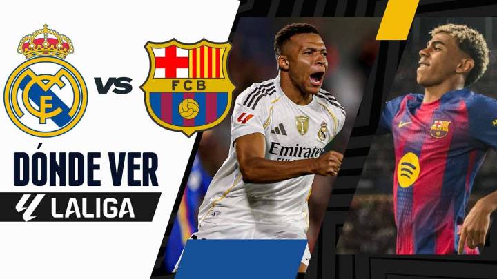 Dónde ver Real Madrid vs Barcelona EN VIVO: clásico de LaLiga en TV y ONLINE HOY