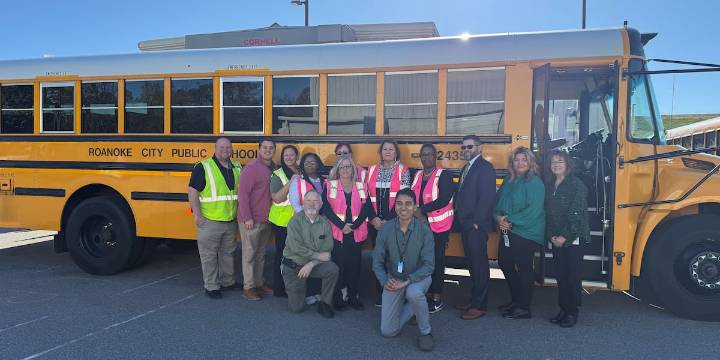 Roanoke City Public Schools celebrates National School Bus Safety week