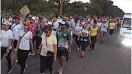 Peregrinación de los Pueblos: miles de fieles avanzan bajo el lema "Con María, peregrinos de esperanza"