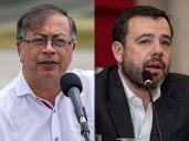 Petro y Galán hablaron del San Juan de Dios y los aviones Gripen