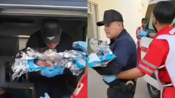 Bebé nació en patrulla de policías en Hermosillo