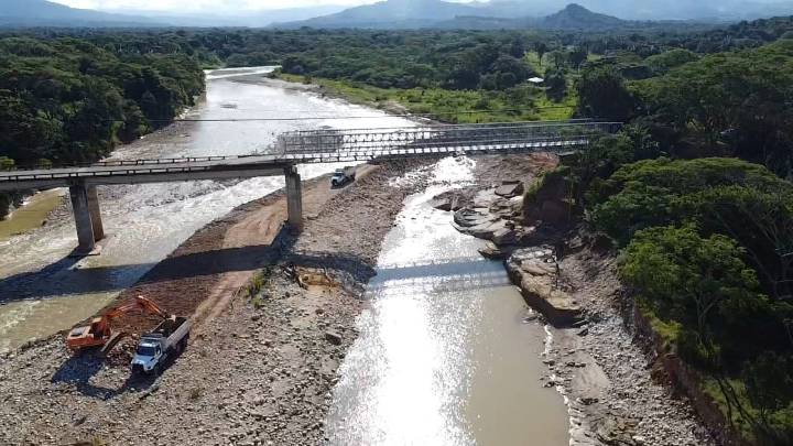 Invías avanza en actividades para proteger puente metálico sobre el río Ariporo