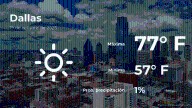 Dallas: el tiempo para hoy domingo 19 de octubre