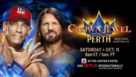WWE Crown Jewel 2025: John Cena vs AJ Styles — cartelera confirmada, horarios y dónde ver la pelea