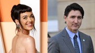 Katy Perry goes red-hot with bodycon birthday dress for first public date night with Justin Trudeau