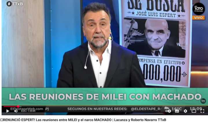 (VIDEO) Renunció Espert, las reuniones de Milei y el narco Machado