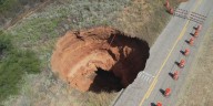 TxDOT crews are working 70-foot deep sinkhole in Cottle County