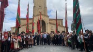 Los pendones leoneses conquistan Gijón, en fotos