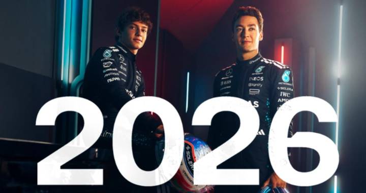 Mercedes confirma a George Russell y Kimi Antonelli como su dupla para 2026