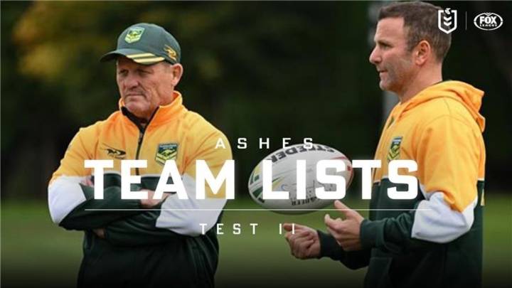 NRL 2025: Rugby league Ashes Team Lists, Kangaroos team vs England for second Test, latest news, who will replace Isaah Yeo, AJ Brimson