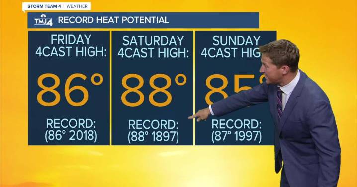 Southeast Wisconsin weather: Record heat potential continues