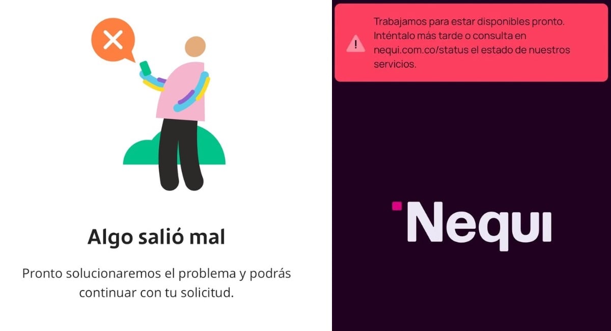 Usuarios de Nequi, Bancolombia y Daviplata reportan interrupción en sus servicios Los errores en las aplicaciones se reportan en varias ciudades del país y estarían relacionados con la falla global de