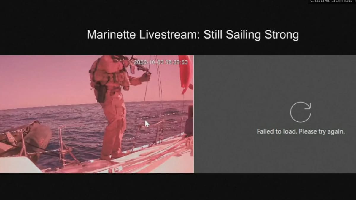 Israel intercepta el 'Marinette', el último de los barcos de la flotilla que seguía rumbo a Gaza