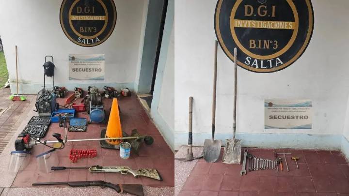 Robo millonario en Metán: Hay dos detenidos, tenían armas y vehículos