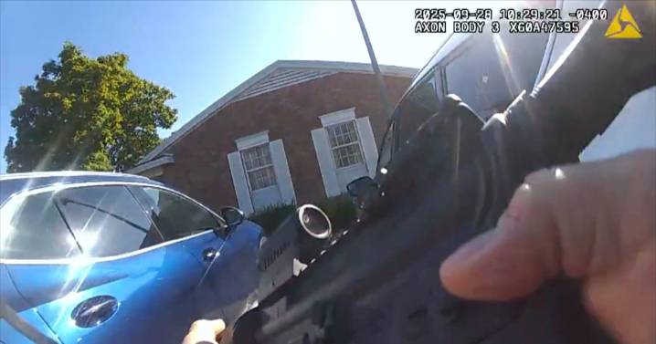 Bodycam footage shows Michigan police officers responding to church attack