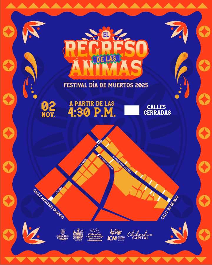 Anuncia Municipio cierre de calles por el desfile por el Día de Muertos