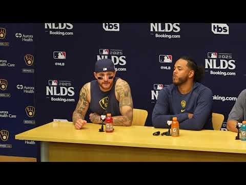 Brice Turang on Game 1 playoff win over Cubs: 'I heard the Brewers fans and nothing else'