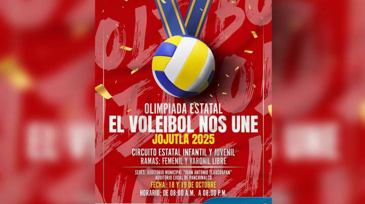 Inicia Olimpiada Estatal de Voleibol en Jojutla