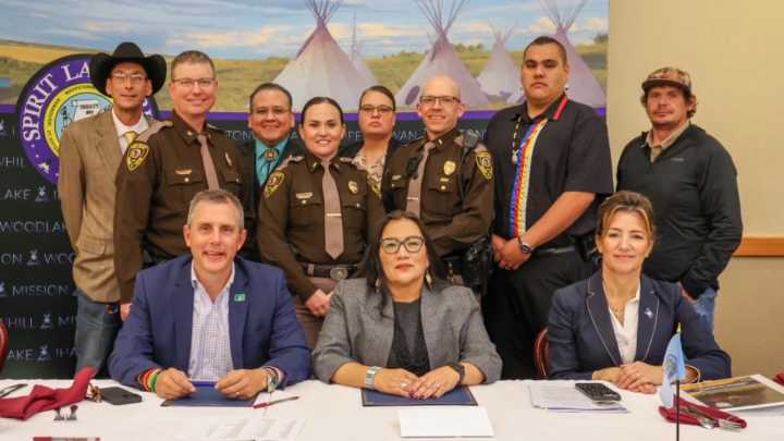 Spirit Lake Tribe renews law enforcement agreement with Highway Patrol