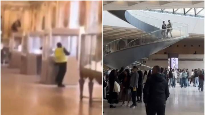 MOMENTO EXACTO del robo en el Museo del Louvre; así operaron los ladrones