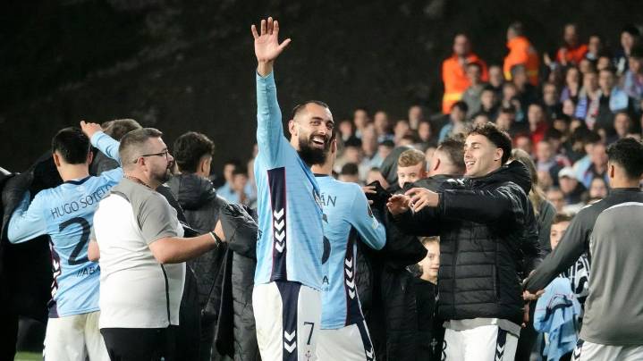 Borja Iglesias: «Qué decir de Iago, es el mejor»