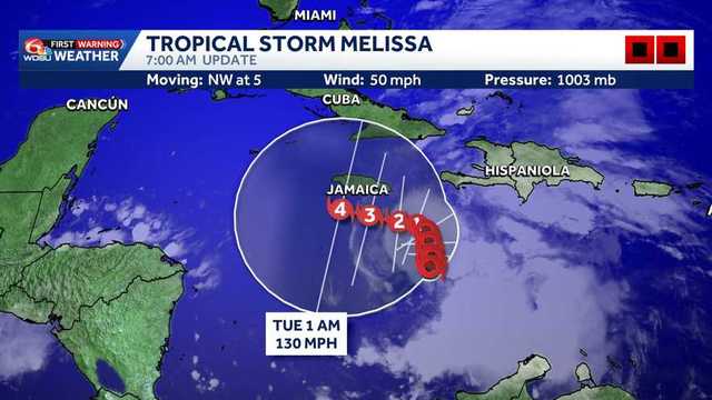 Tropical Storm Melissa could soon turn into a powerful hurricane