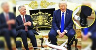 Donald Trump, 79, Reveals Bulging Cankles While Hosting Canadian Prime Minister Mark Carney