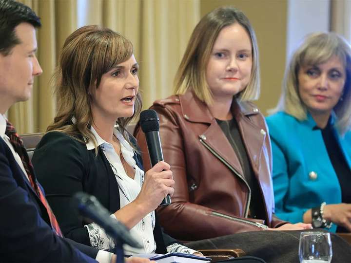 Sparks fly between Sonya Sharp, Jeromy Farkas ahead of Calgary mayoral debate