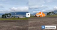 VIDEO | Dos personas muertas deja fallido despegue de avioneta en Venezuela